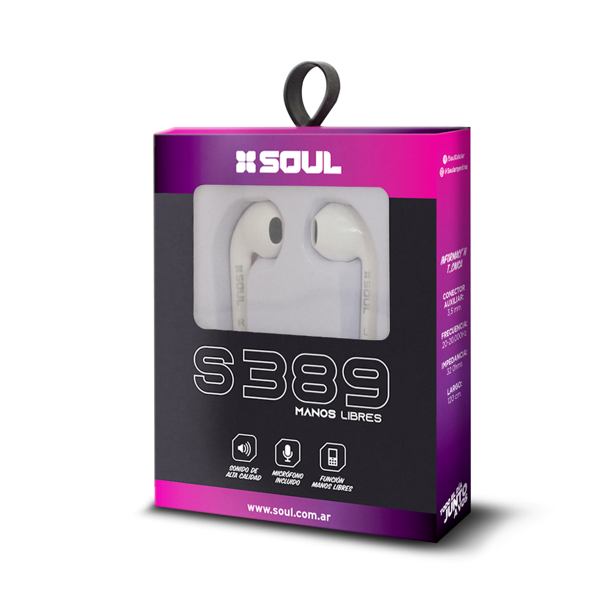 Auriculares soul top manos libres