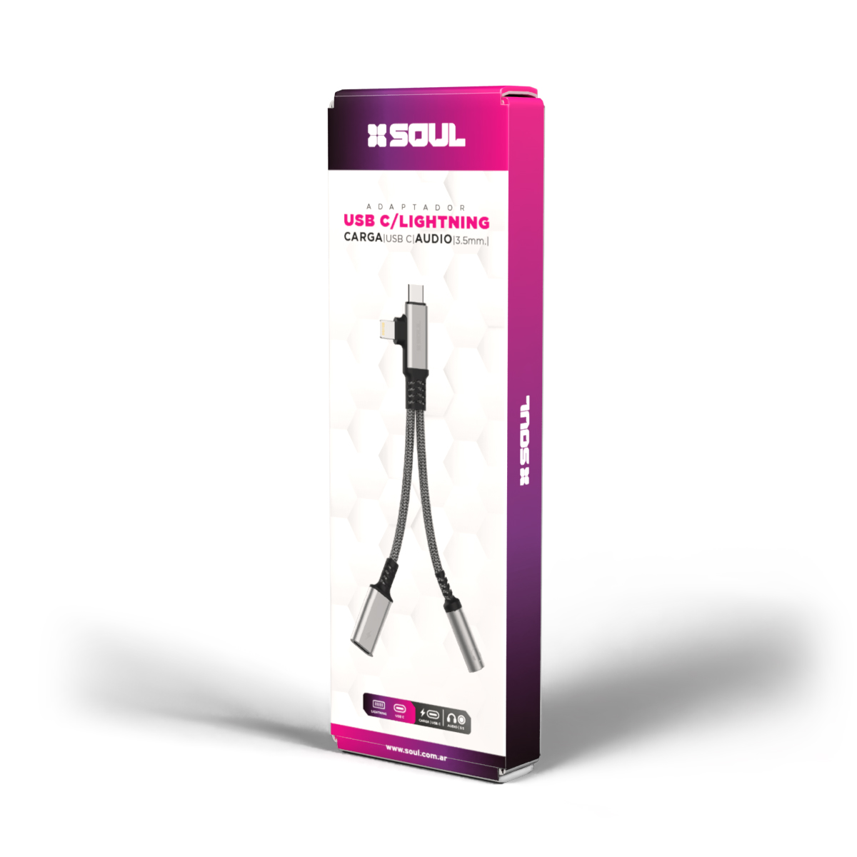 Adaptador C-IPH / Audio+Carga