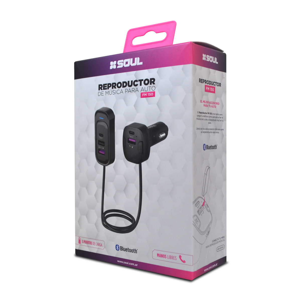 Cargador & Reproductor de Música para Auto FM 150