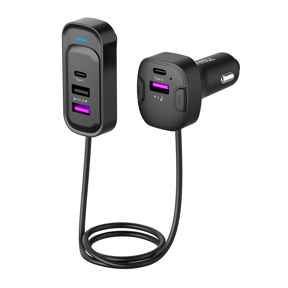 Cargador & Reproductor de Música para Auto FM 150