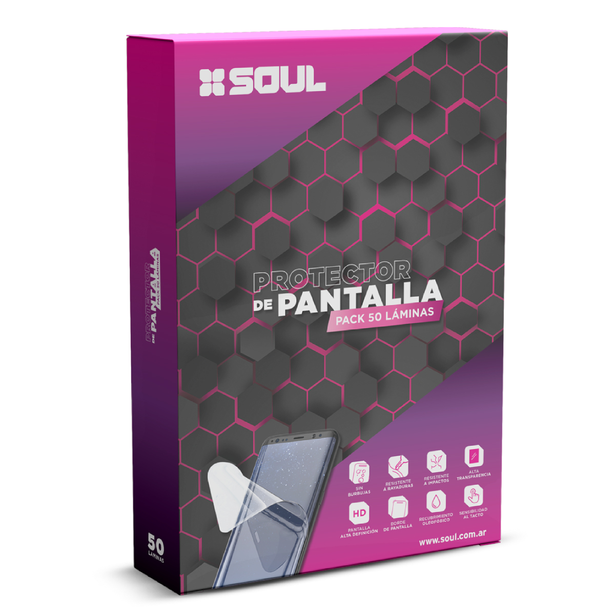 Protector de Pantalla Clear HD (25/50 Láminas)