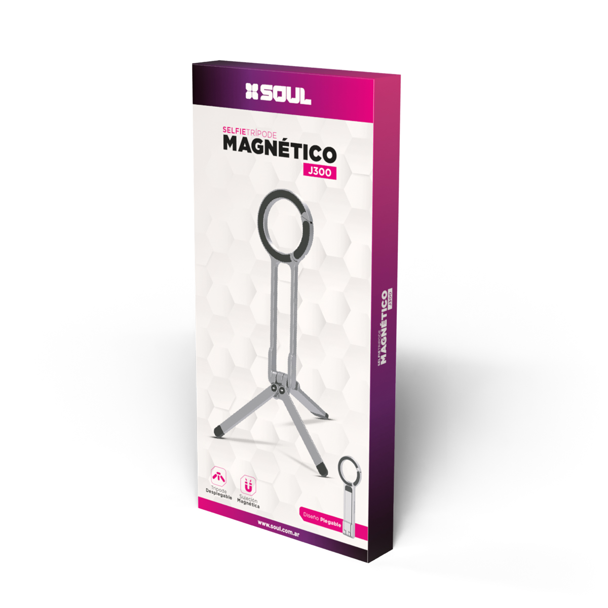 Selfie Tripode MagneÌtico Plegable J300