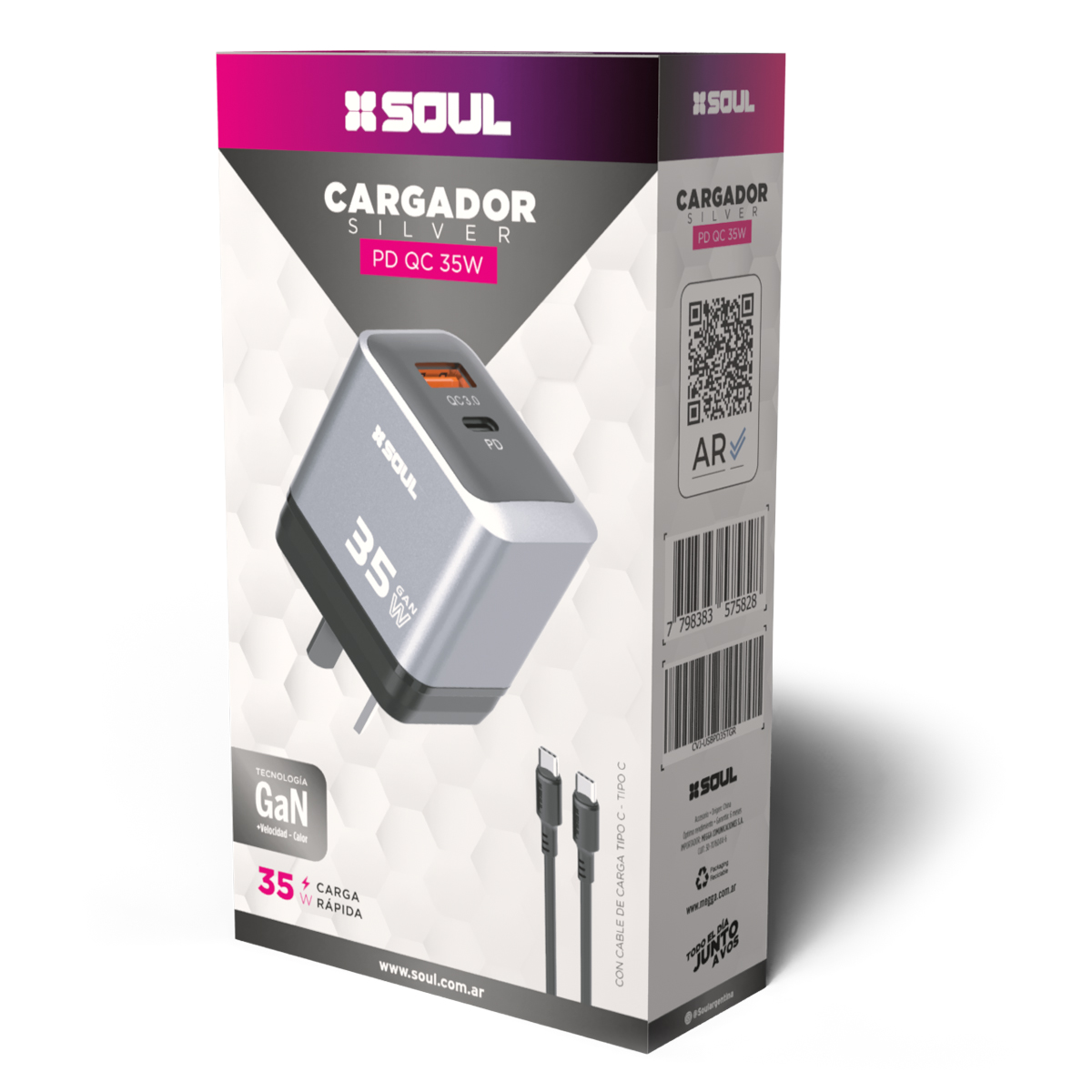 Cargador Silver (20W-35W)