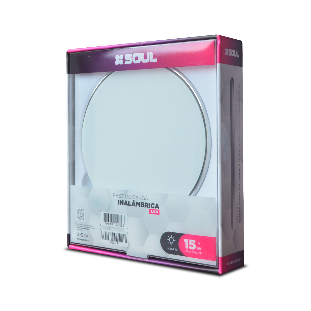 Base de Carga Inalámbrica LED