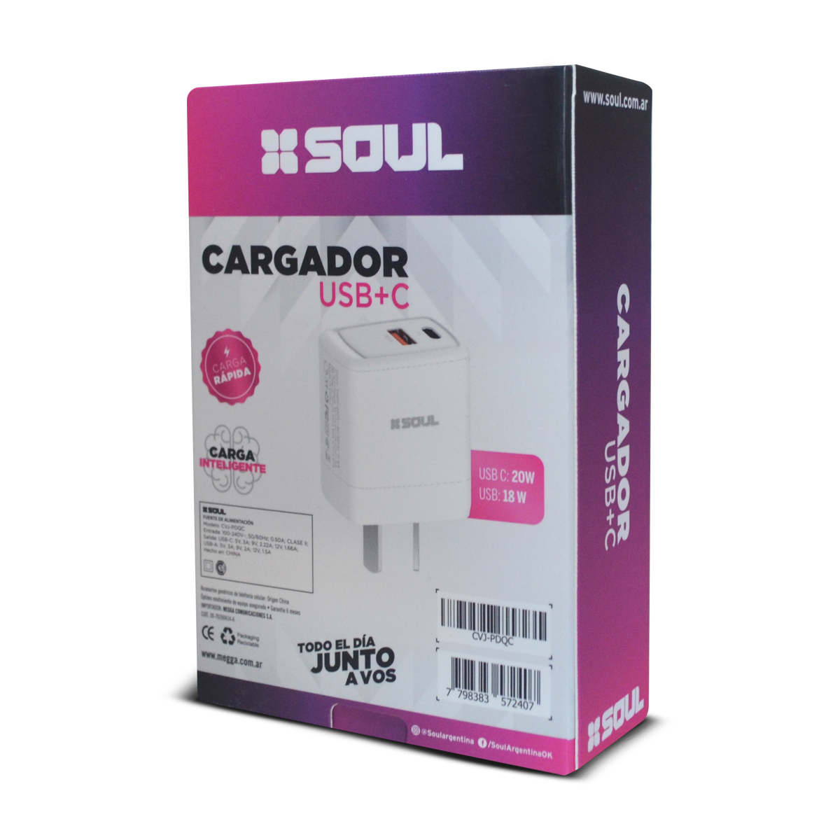 Cargador USB+C (Sin Cable)