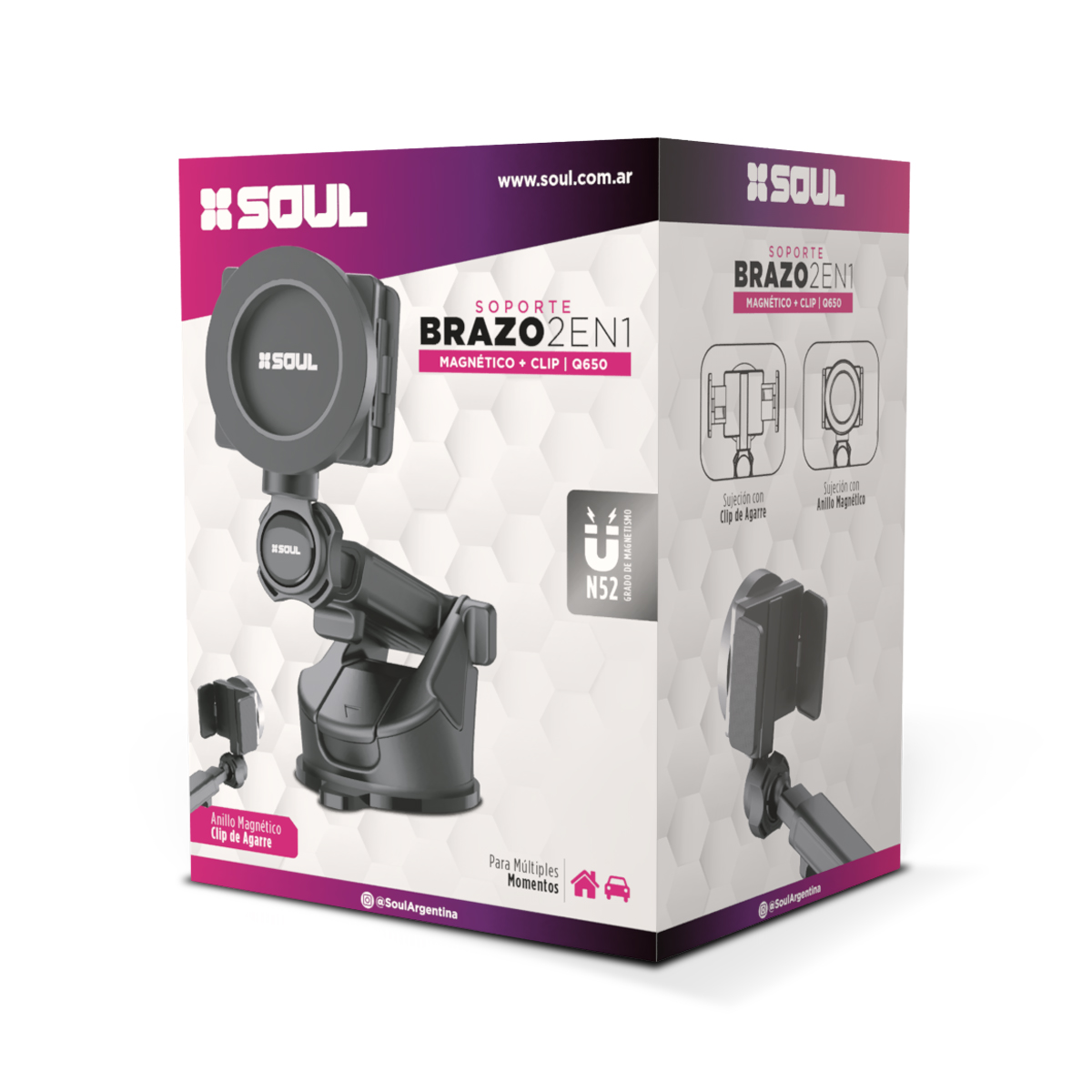 Soporte Brazo 2 en 1 Q650