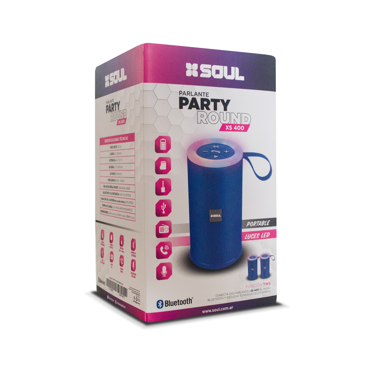 Parlante Riff Party Round XS 400